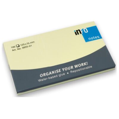 ΧΑΡΤΑΚΙΑ INFO 5655-01 ΚΙΤΡΙΝΑ 125Χ75(100φ)