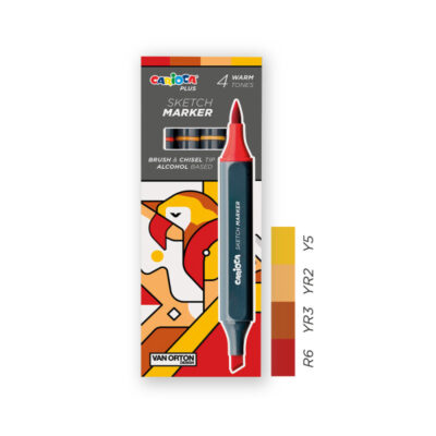 ΜΑΡΚΑΔΟΡΟΙ CARIOCA PLUS SKETCH/4 RED TONES 45246/03