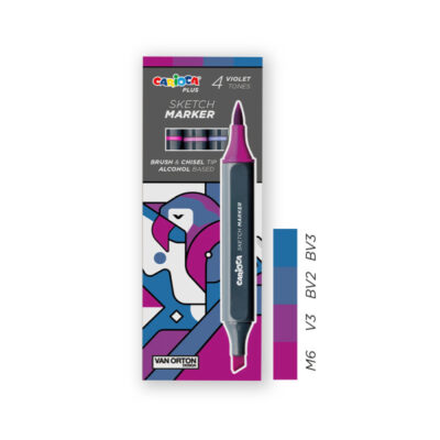 ΜΑΡΚΑΔΟΡΟΙ CARIOCA PLUS SKETCH/4 VIOLET TONES 45246/09