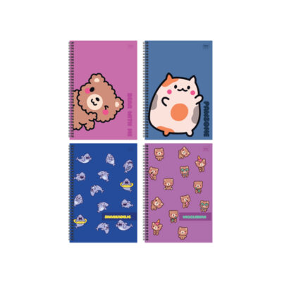 ΤΕΤΡΑΔΙΑ ΣΠΙΡΑΛ INTERDRUK CUTE KAWAII 17Χ25/2Θ 120σ