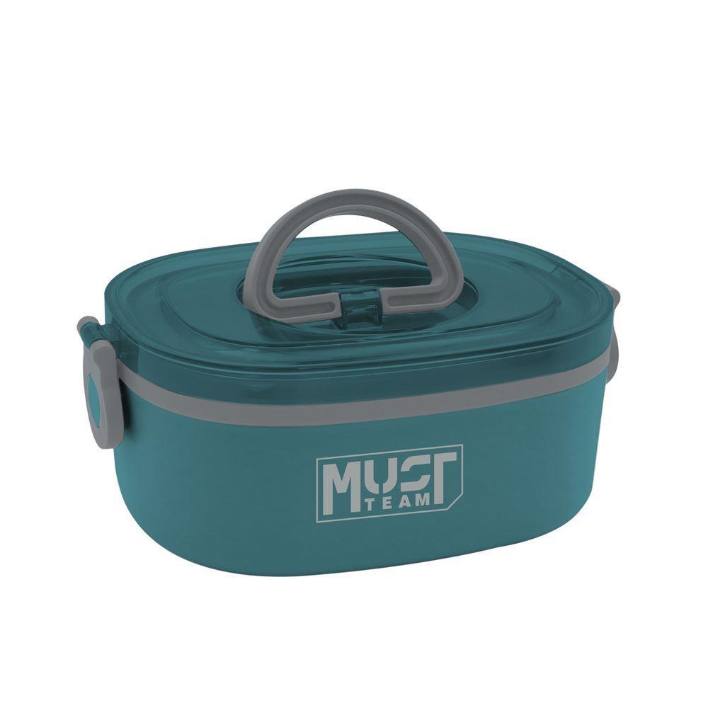Φαγητοδοχείο Must Team 750ml 2 σε 1 Ανοξείδωτο με πιρούνι-κουτάλι 4 Χρώματα