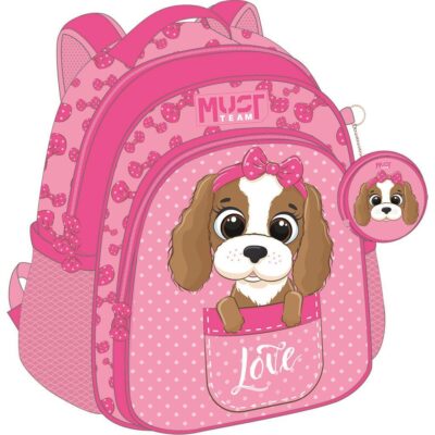 Σχολική Τσάντα Πλάτης Νηπίου Must Team Dog With Pink Bow 2 Θήκες