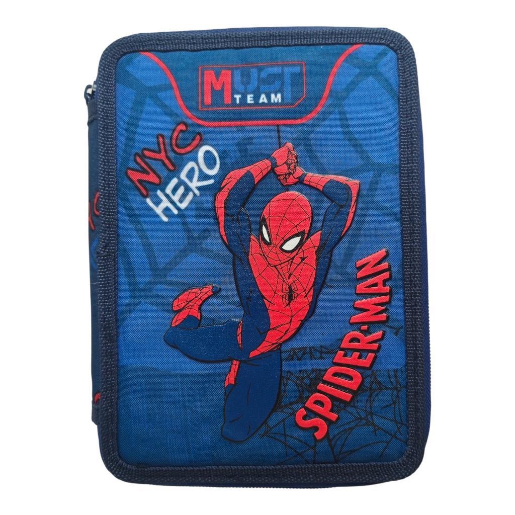 Σχολική Κασετίνα Διπλή Γεμάτη Spider - Man NYC Hero Must Team